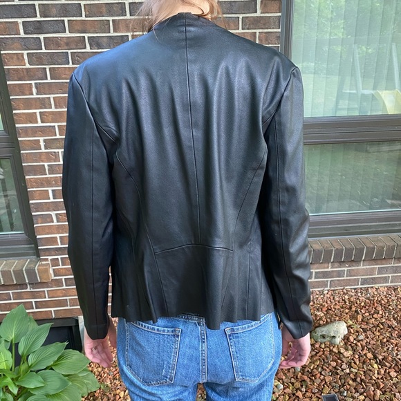 🧥 Fluted Faux Leather Jacket 💕 3 items for $20💕 - Picture 4 of 4